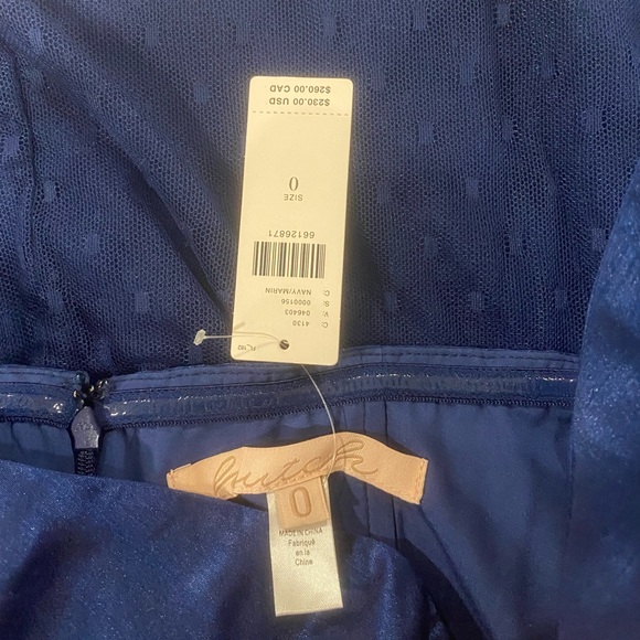 NWT ANTHROPOLOGIE X HUTCH BOW TULLE MIDI DRESS SIZE 0 - Picture 5 of 5